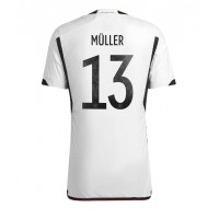 Fotbalové Dres Německo Thomas Muller #13 Domácí MS 2022 Krátký Rukáv